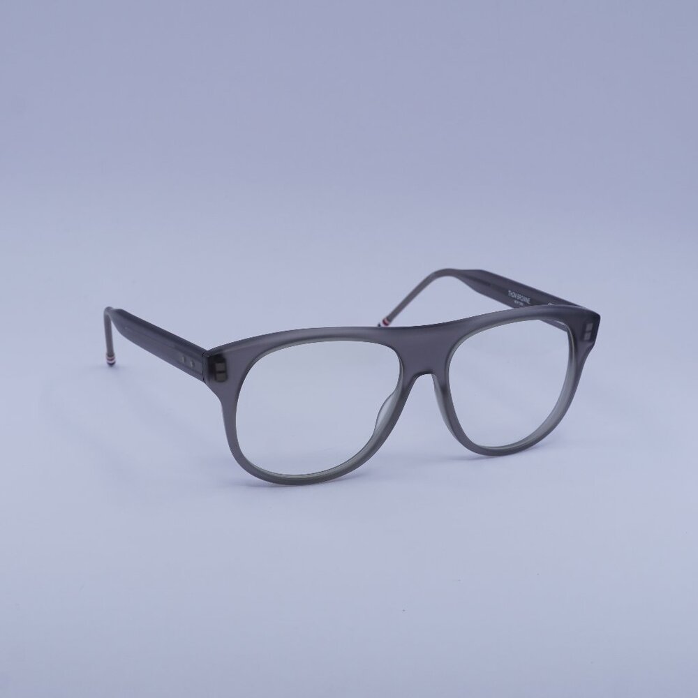 Thom Browne TB-008C-55 Eyeglasses Satin Grey 55mm Square Frame